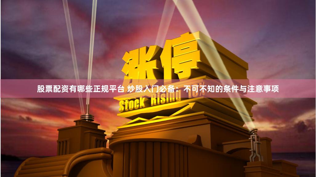 股票配资有哪些正规平台 炒股入门必备：不可不知的条件与注意事项
